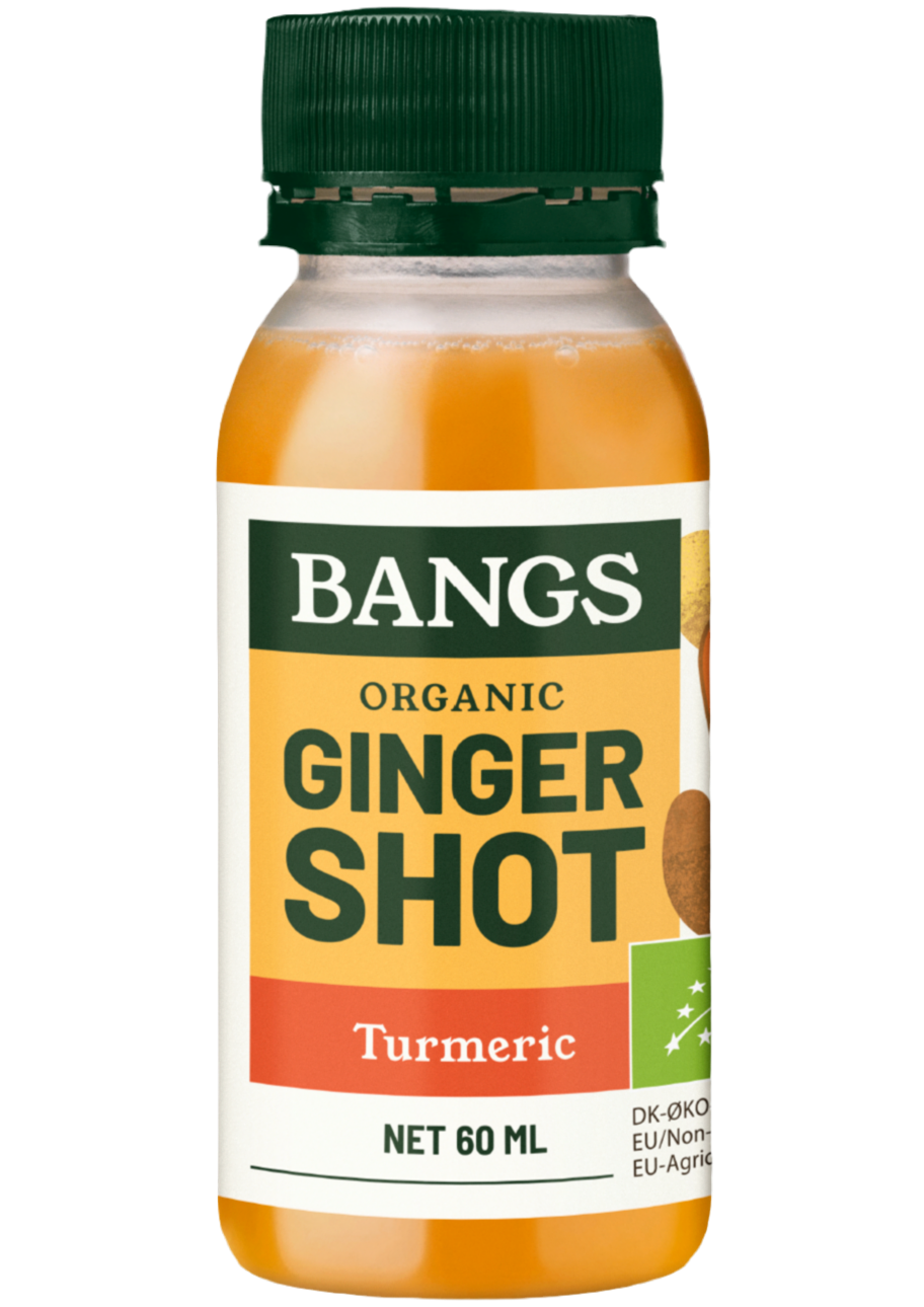 BANGS ORGANIC GINGER SHOT - TURMERIC - 25 x 60ml