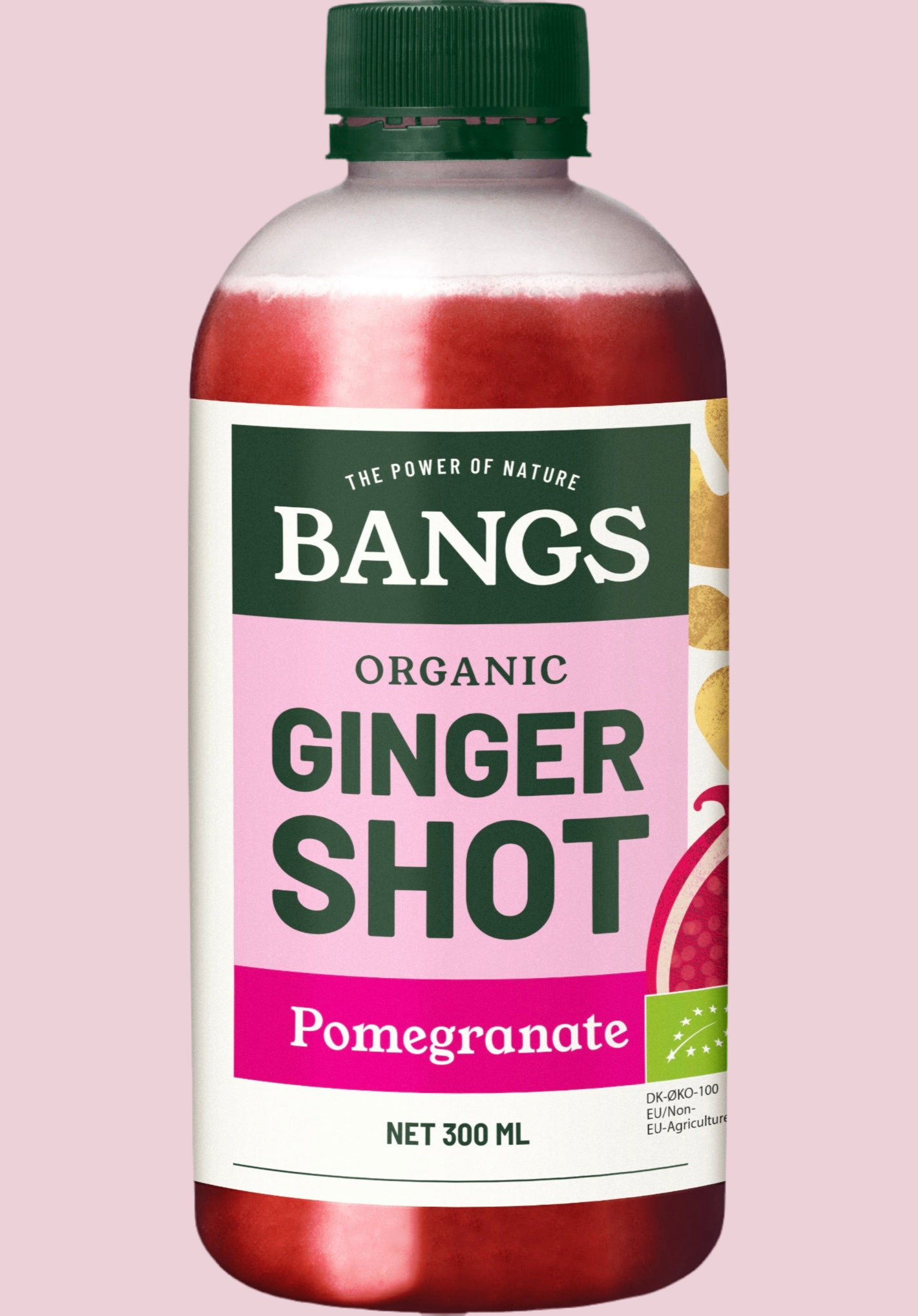 BANGS ORGANIC GINGER SHOT - POMEGRANATE - 300ml