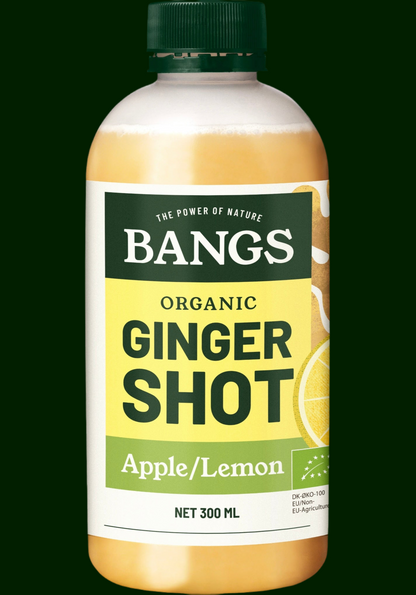 BANGS ORGANIC GINGER SHOT - APPLE/LEMON 300ml