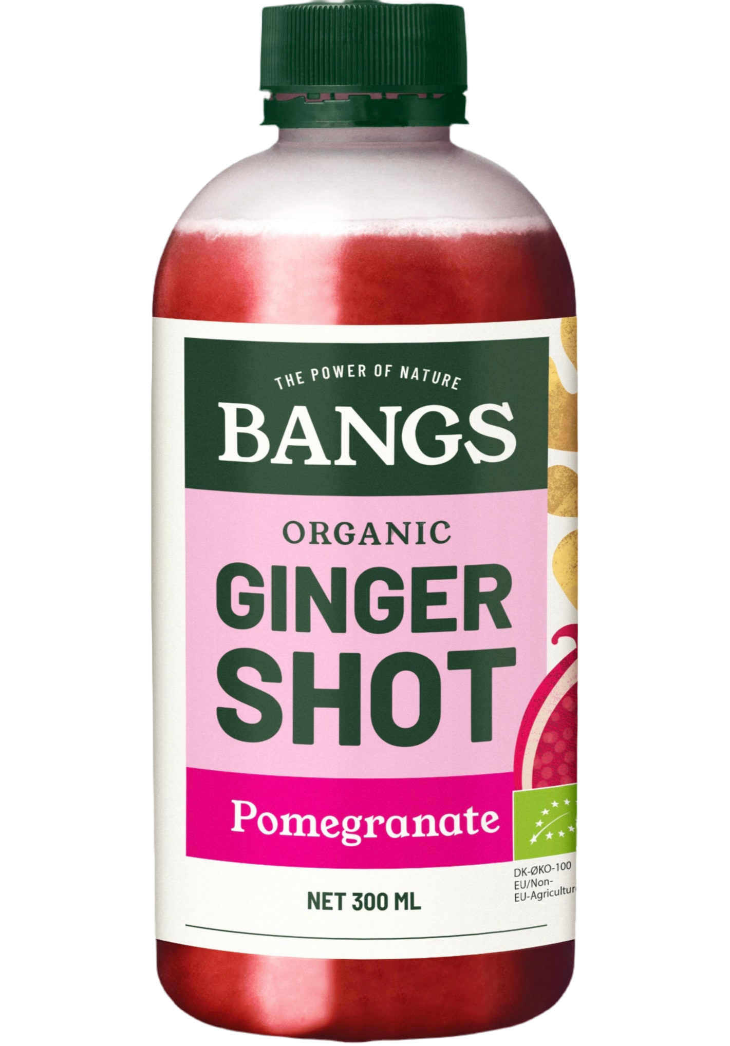 BANGS ORGANIC GINGER SHOT - POMEGRANATE - 300ml