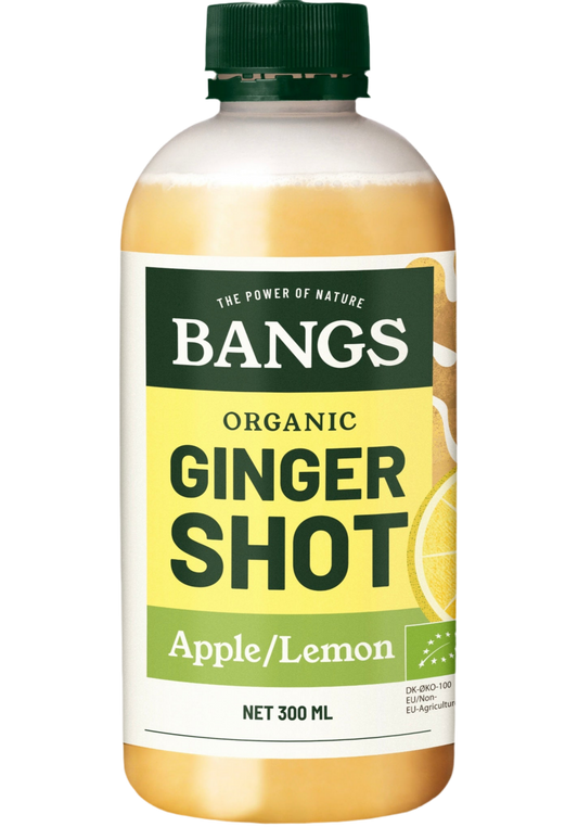 BANGS ORGANIC GINGER SHOT - APPLE/LEMON 300ml