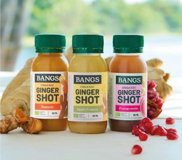 BANGS ORGANIC GINGER SHOT - TURMERIC - 25 x 60ml